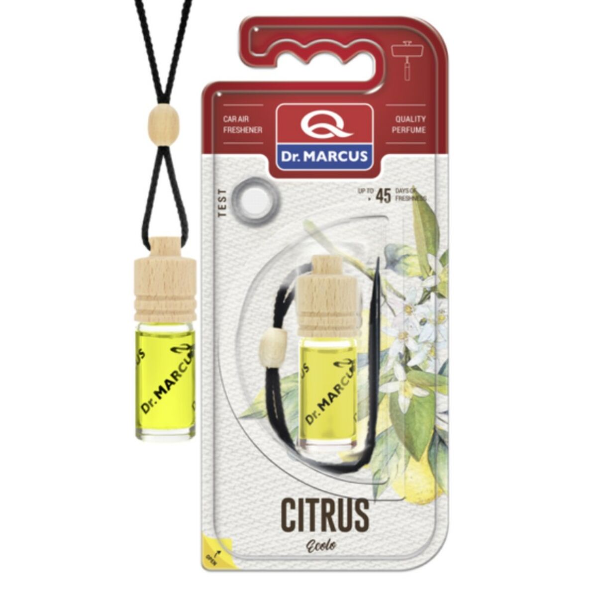 Car Air Freshener Dr Marcus Ecolo Citric 4,5 ml Wood Crystal Fragrance Pendant-0