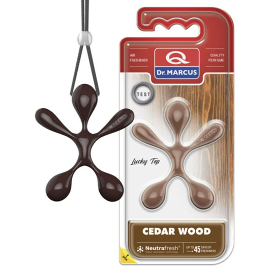 Car Air Freshener Dr Marcus Lucky Top Cedarwood Plastic Fragrance Pendant (12 Units)-0