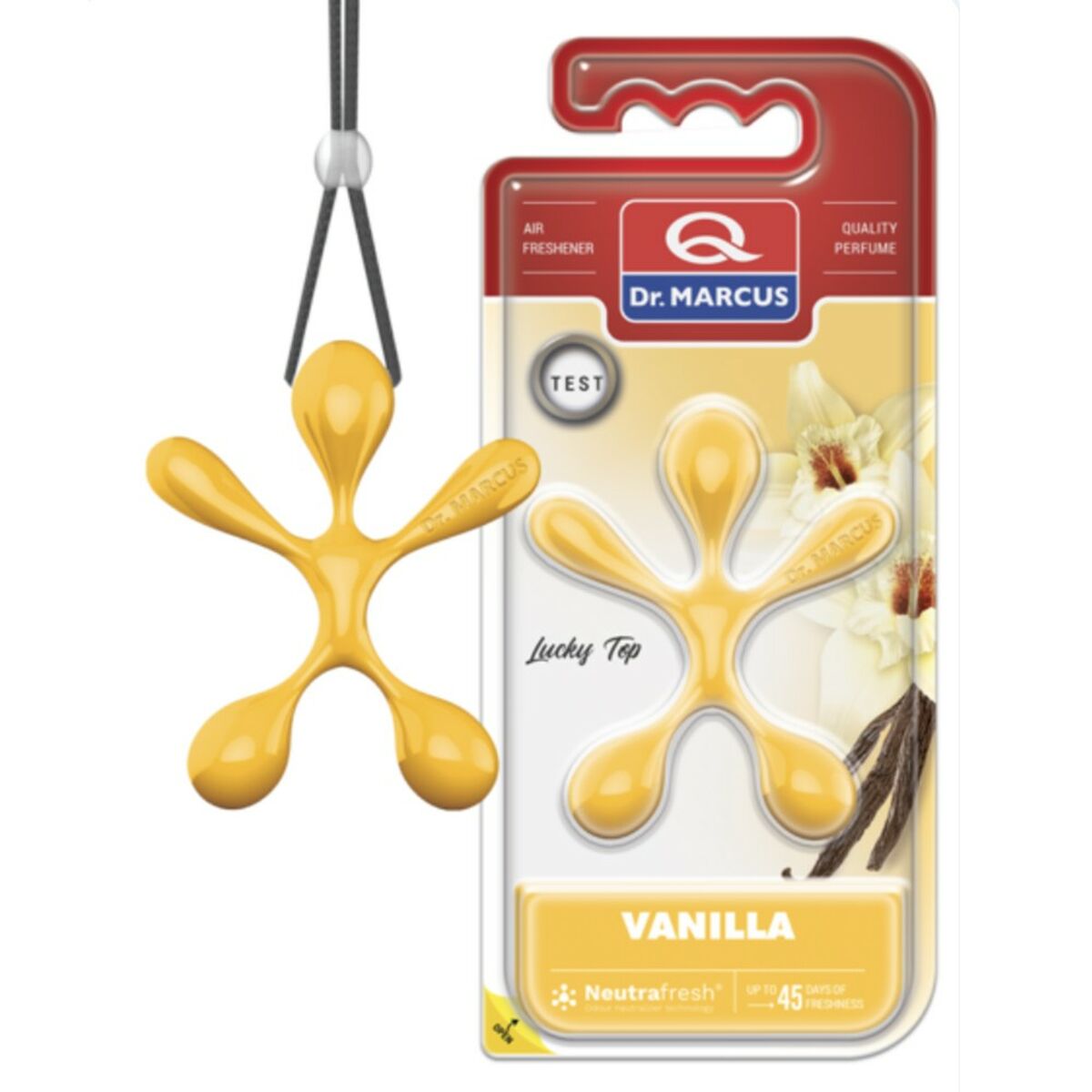 Car Air Freshener Dr Marcus Lucky Top Vanilla Plastic Fragrance Pendant (12 Units)-0
