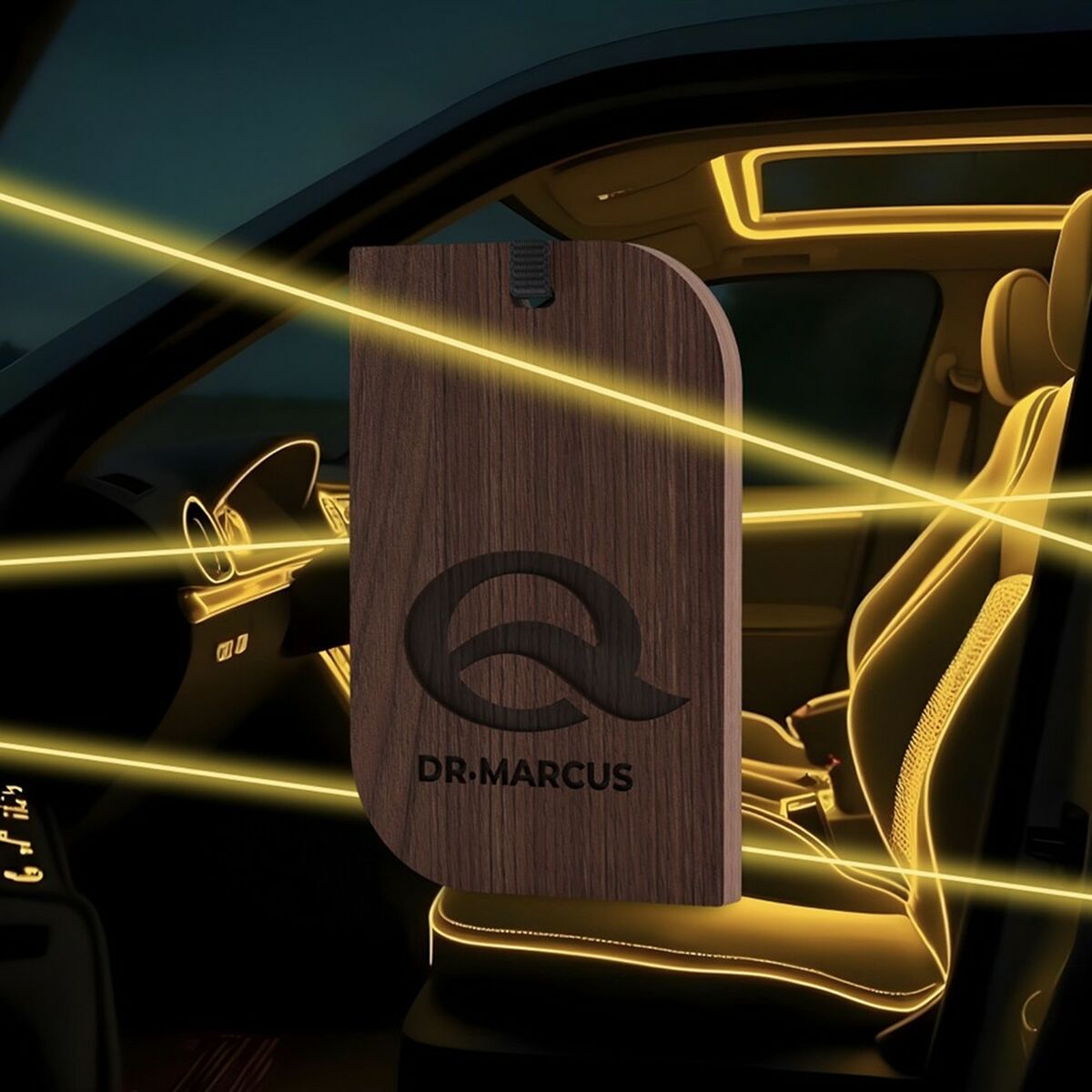 Car Air Freshener Dr Marcus Classic Crystal Glow Wood Pendant-1