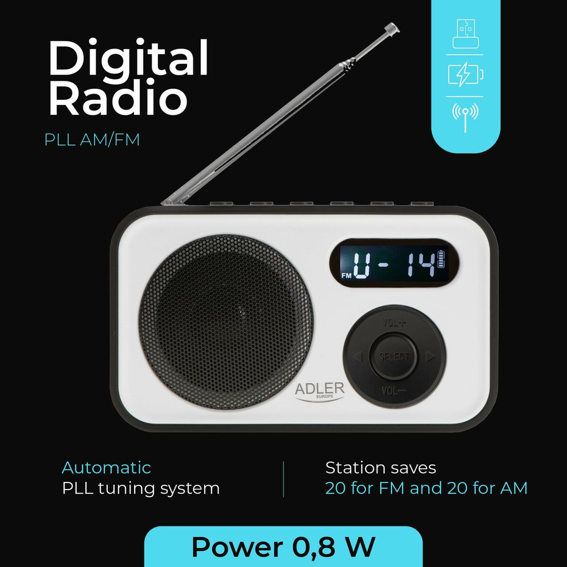 Radio Adler Black-17