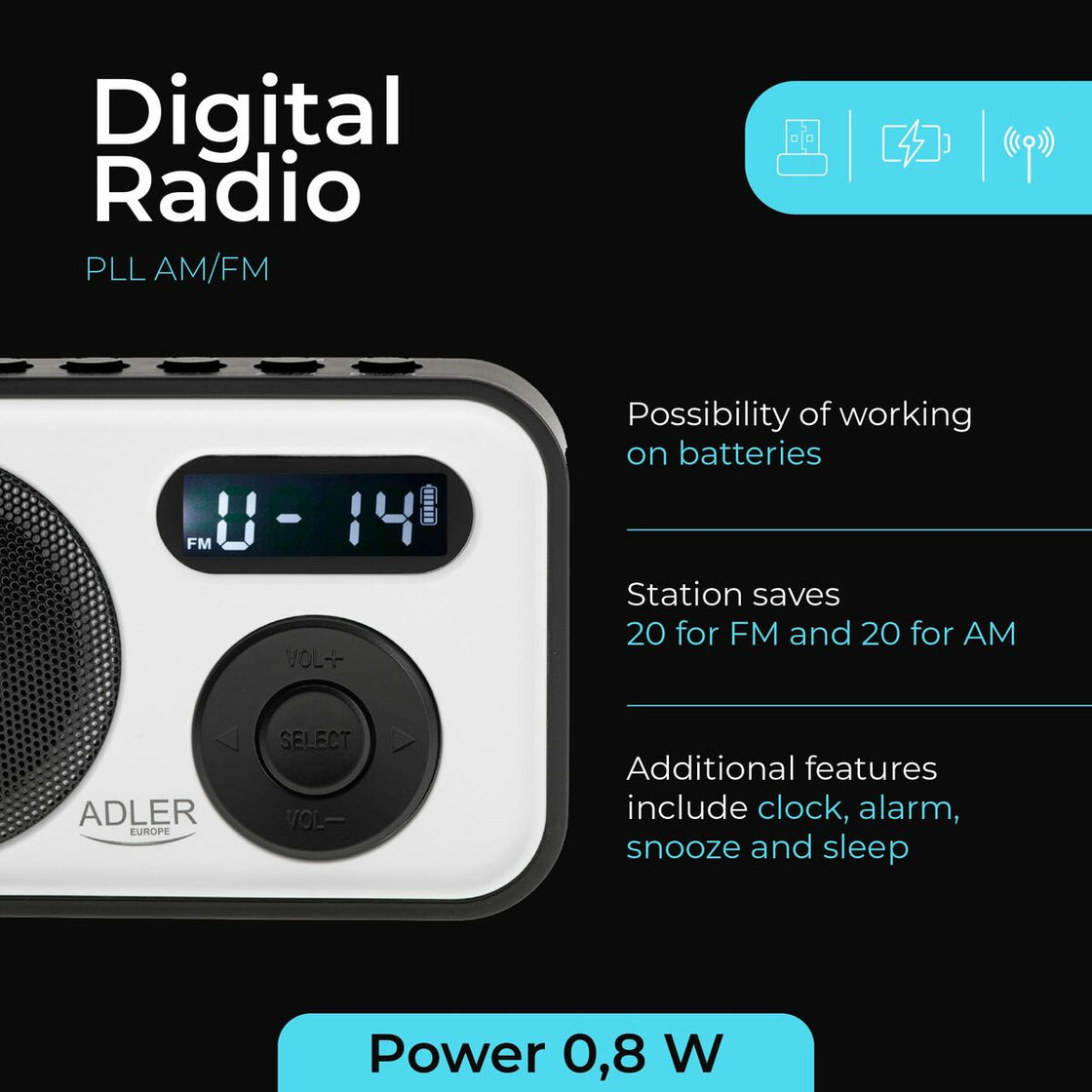 Radio Adler Black-16