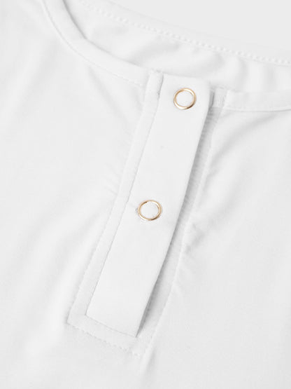 SIDE ELASTIC TEE-WHITE-3