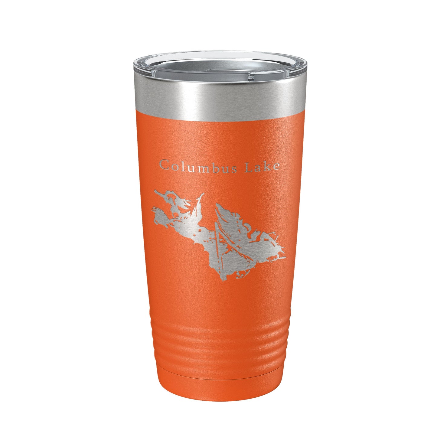 Columbus Lake Map Tumbler Travel Mug Insulated Laser Engraved Coffee Cup Mississippi 20 oz-17