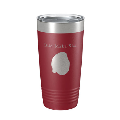 Bde Maka Ska Tumbler Lake Map Travel Mug Insulated Laser Engraved Coffee Cup Minnesota 20 oz-18