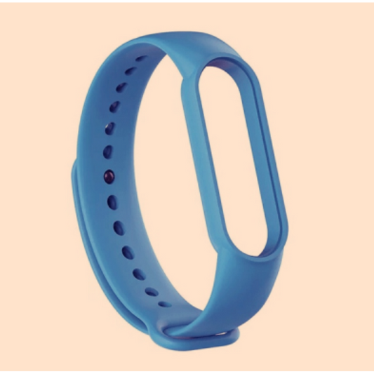 Curea ceas, Beline, Silicon, Compatibila cu Xiaomi Mi 3/4, Albastru (5903919061160)-0