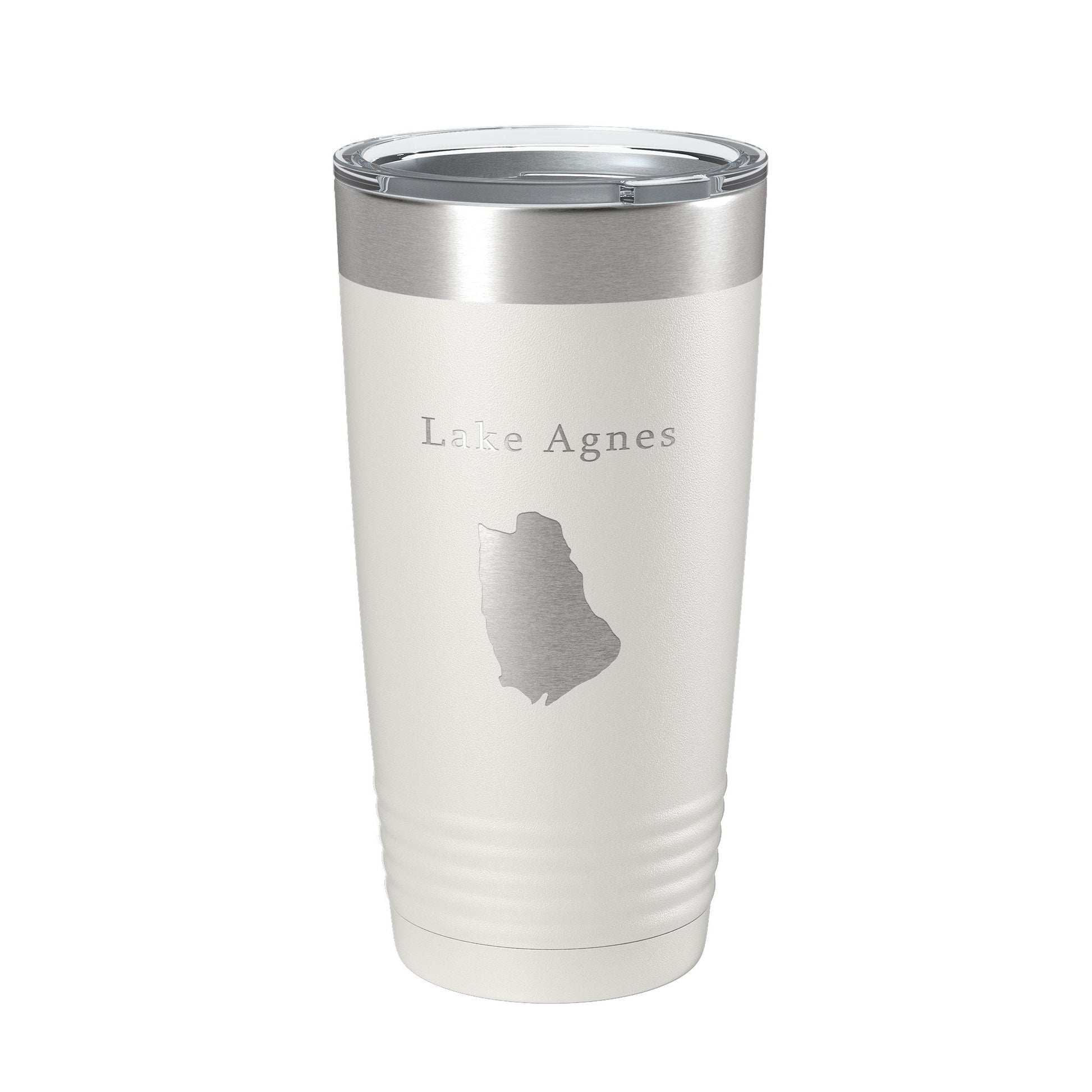 Lake Agnes Map Tumbler Travel Mug Insulated Laser Engraved Coffee Cup Colorado 20 oz-1