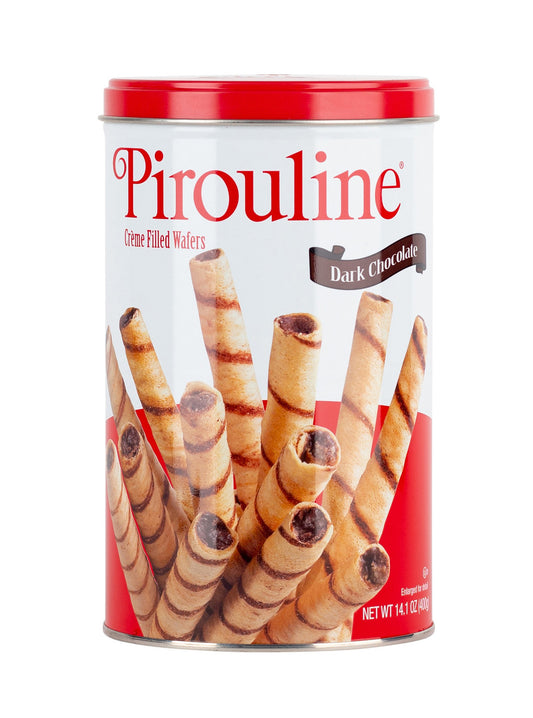De Beukelaer Pirouline Rolled Wafers Dark Chocolate (6x14Oz)-0