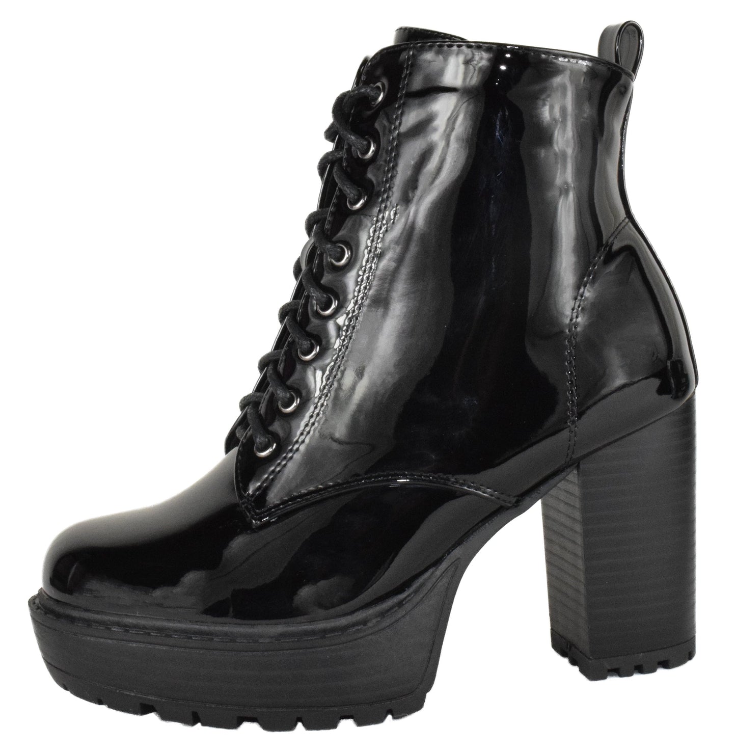 KENNEDY-1 Black Patent Top Moda-0