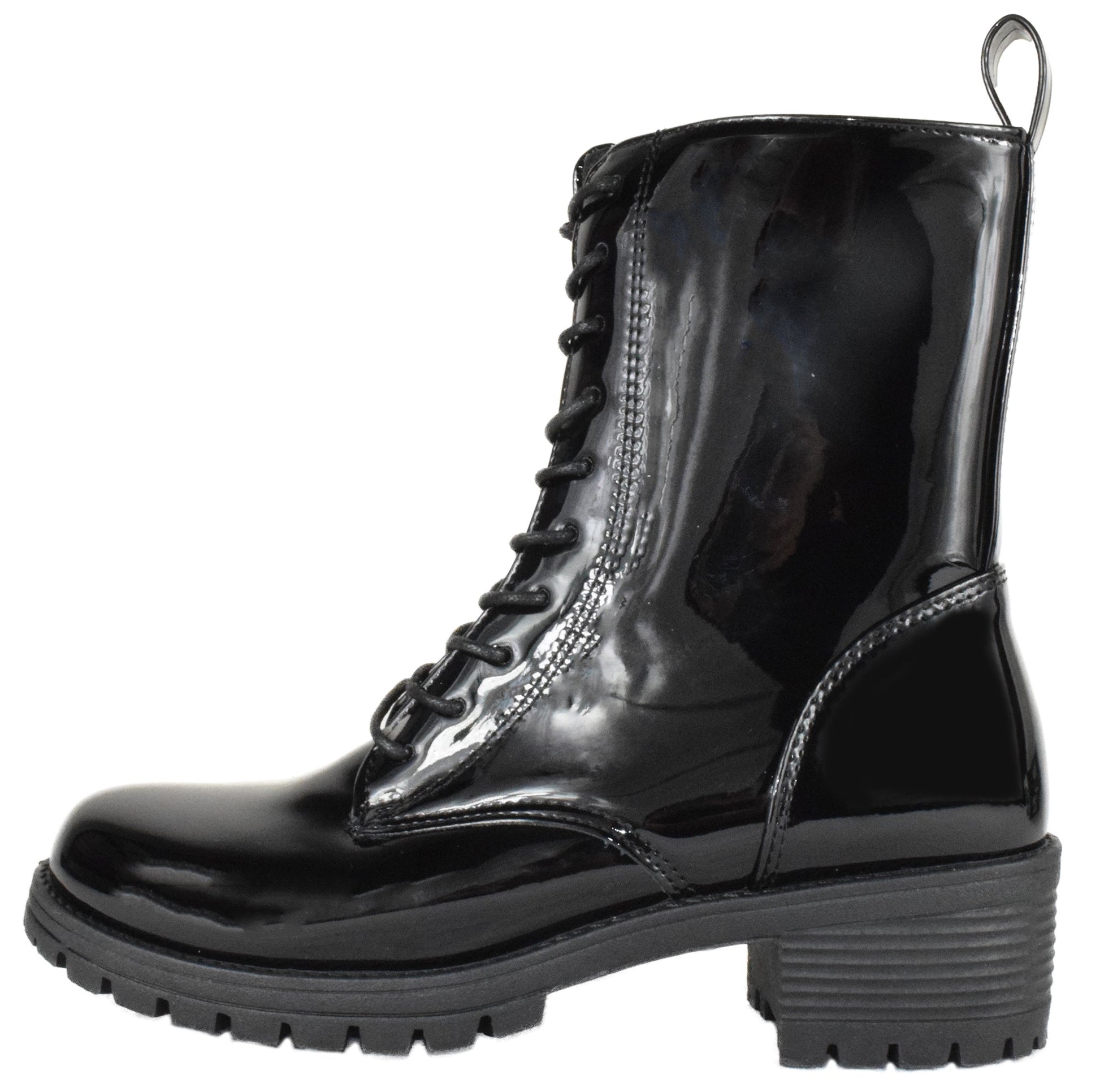 HARLOW-35 Black Patent Top Moda-0