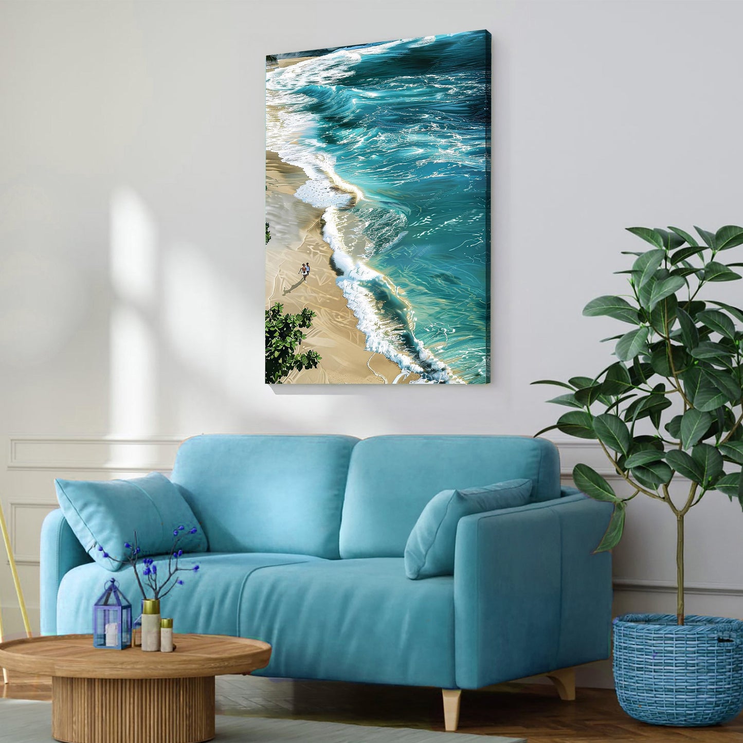 Beachfront Painting Coastal Wall Art II-2