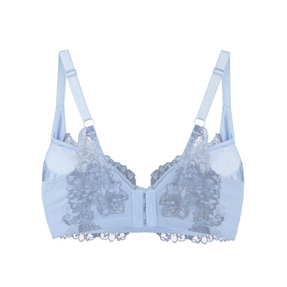 Ashley Embroidery Silk & Organic Cotton Supportive Plunge Bra-2