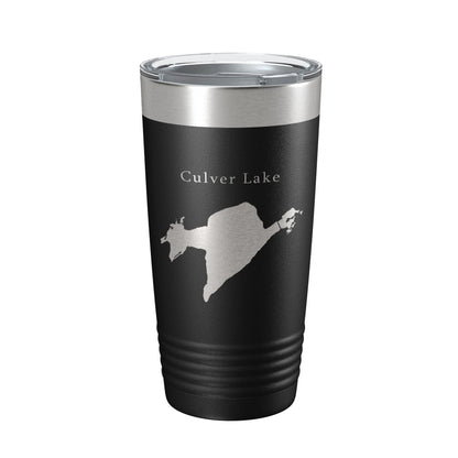 Culver Lake Map Tumbler Travel Mug Insulated Laser Engraved Coffee Cup New Jersey 20 oz-0