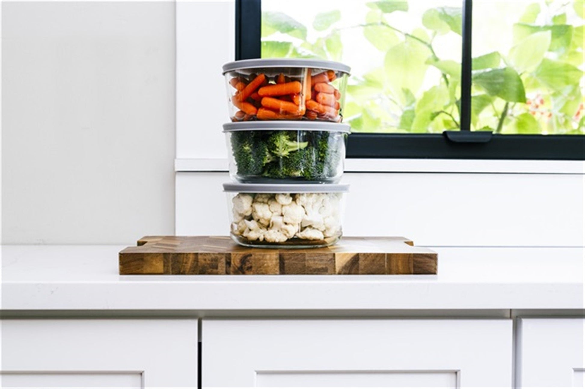 Glass Food Storage Containers - 12 Piece 4 Cup Set (6 Containers + 6 Lids) BPA-Free Lids-4