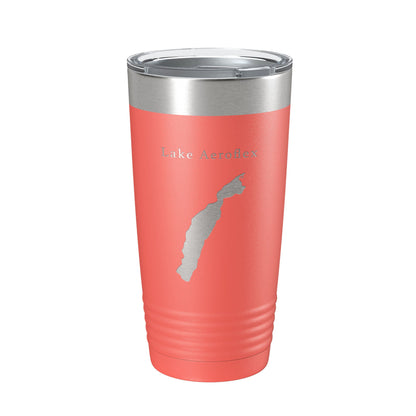 Lake Aeroflex Map Tumbler Travel Mug Insulated Laser Engraved Coffee Cup New Jersey 20 oz-20