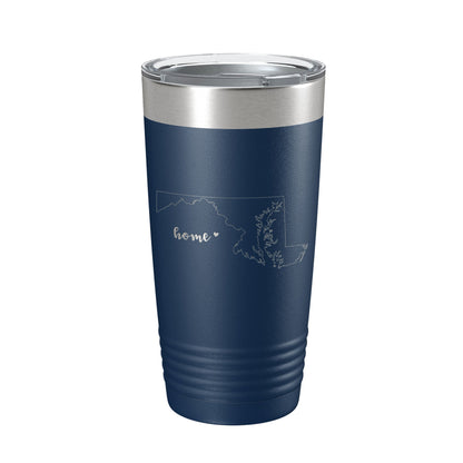 Maryland Tumbler Home State Travel Mug Insulated Laser Engraved Map Coffee Cup 20 oz-8