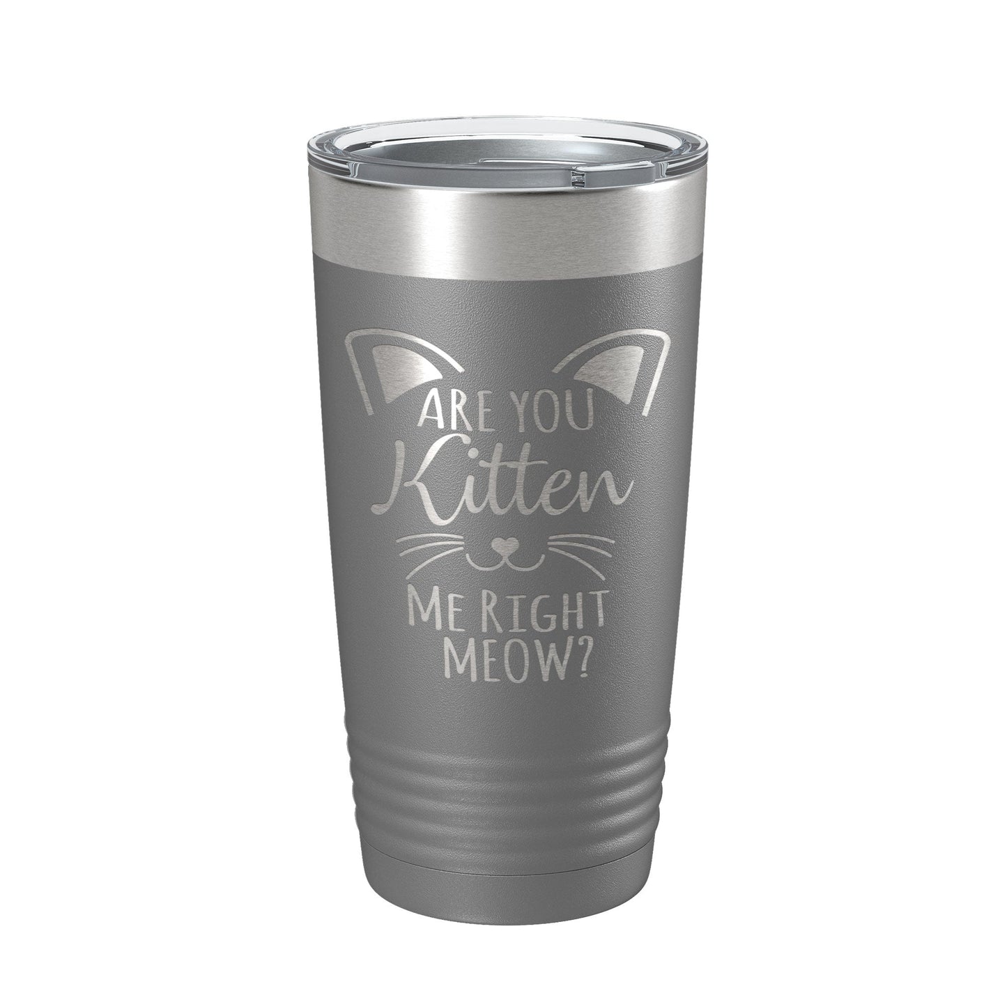 Are You Kitten Me Right Meow Tumbler Travel Mug Insulated Laser Engraved Coffee Cup Funny Cat Lover Gift 20 oz-16