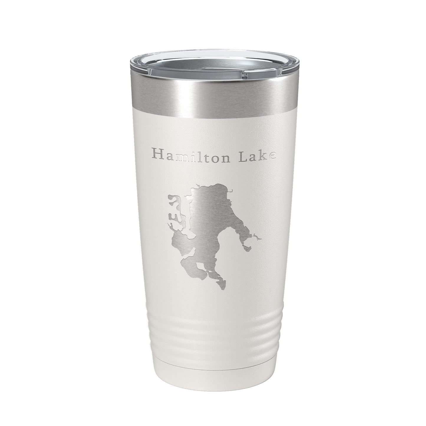 Hamilton Lake Map Tumbler Travel Mug Insulated Laser Engraved Coffee Cup Indiana 20 oz-7
