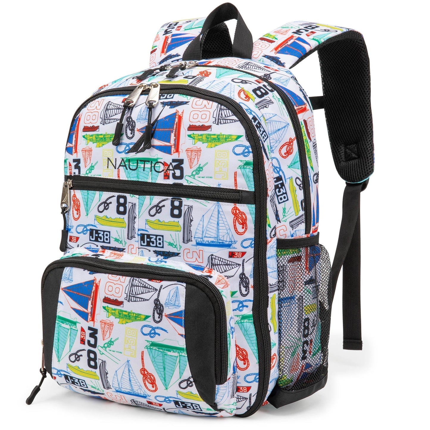 Kids Backpack | 16" Tall | Sailboats-0