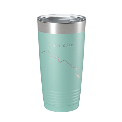 Lake Zoar Map Tumbler Travel Mug Insulated Laser Engraved Coffee Cup Housatonic River Connecticut 20 oz-12