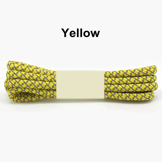 Reflective Round Sports Shoelaces with High Light