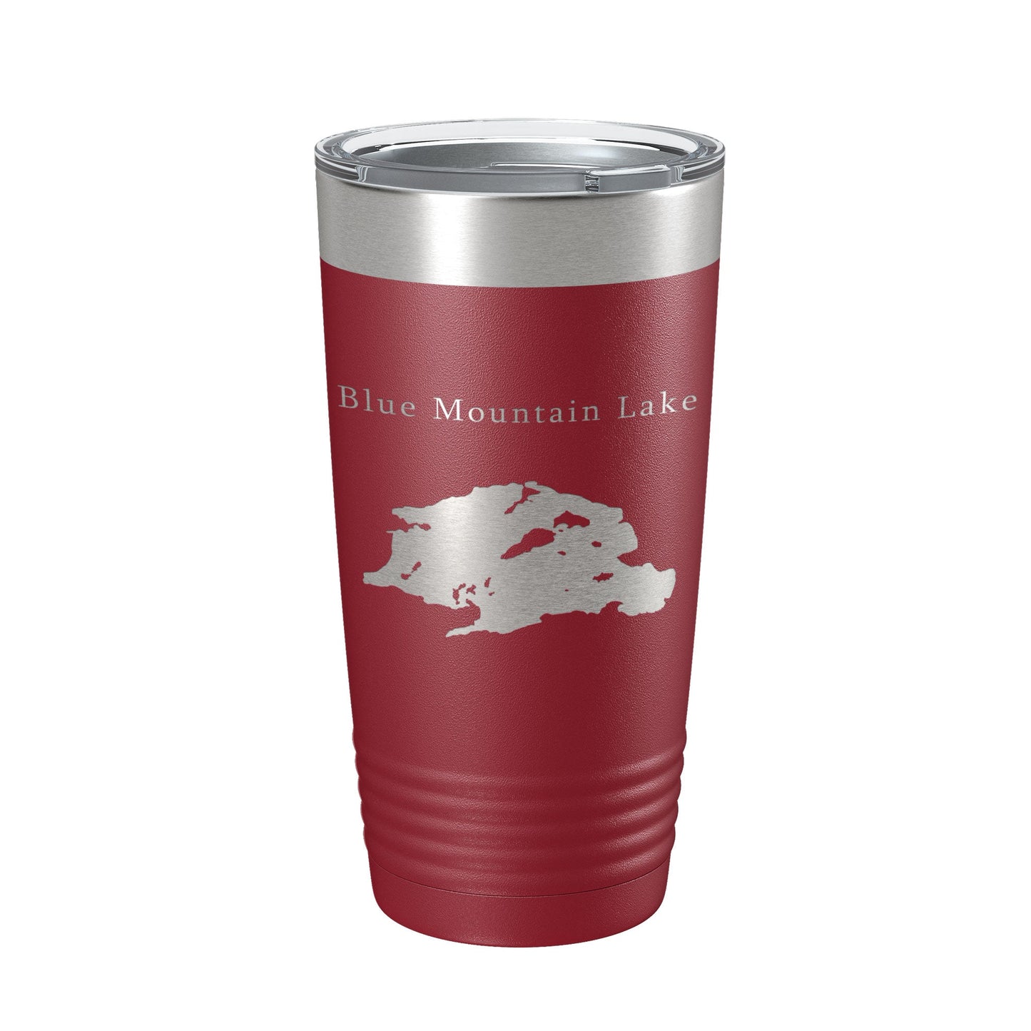 Blue Mountain Lake Map Tumbler Travel Mug Insulated Laser Engraved Coffee Cup New York 20 oz-18