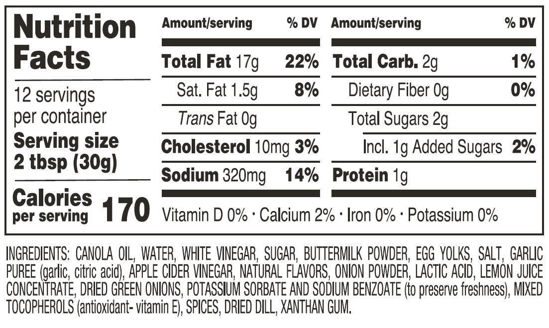 Brianna's Homestyle DressingButtermilk Ranch (6x12Oz)-2