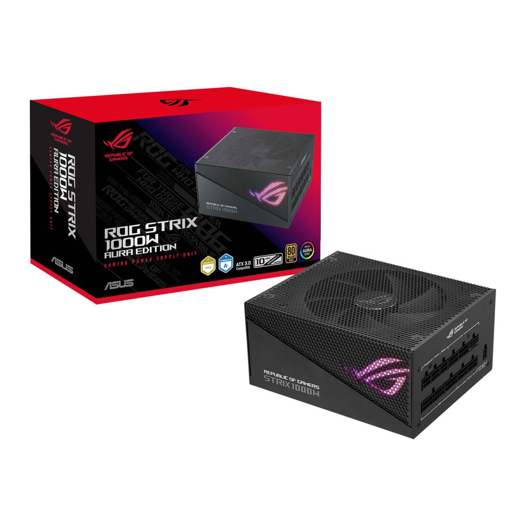 ASUS ROG STRIX 1200W Gold Aura Edition napájecí zdroj 20+4 pin ATX Černá (90YE00P0-B0NA00)-0