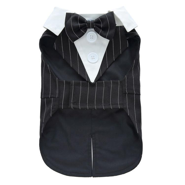 Elegant Canine Attire: Formal Dog Tuxedo Dress-1