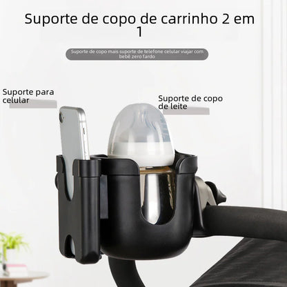 Baby Stroller Accessories: Cup Holder & Phone Mount