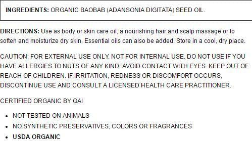 Aura Cacia Moisturizing Baobab Oil (1x1 Oz)-1