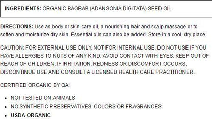 Aura Cacia Moisturizing Baobab Oil (1x1 Oz)-1