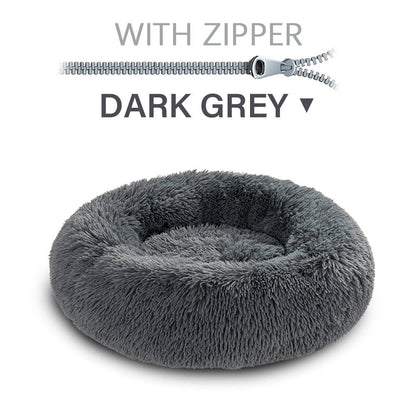 The Snugglepaws Plush Donut Pet Bed: Luxuriously Cozy Haven For Dogs And Cats-25