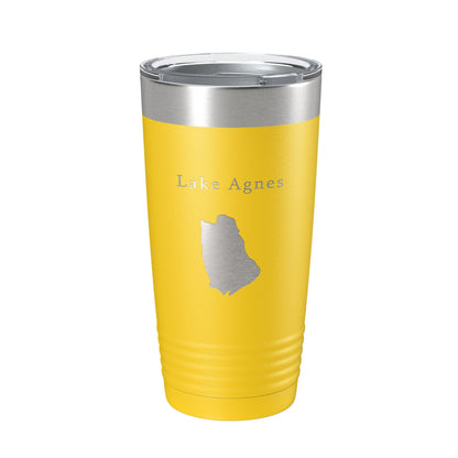 Lake Agnes Map Tumbler Travel Mug Insulated Laser Engraved Coffee Cup Colorado 20 oz-19