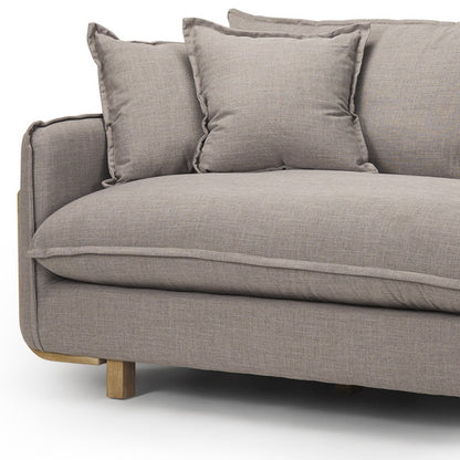 84" Brown Fabric Sofa-3