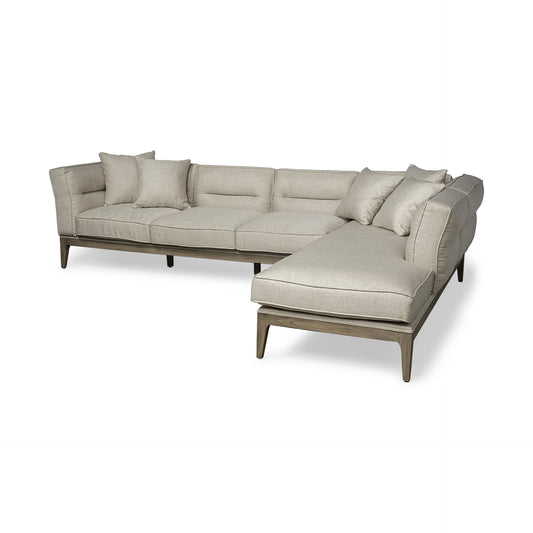 121" Brown Fabric Sofa-0