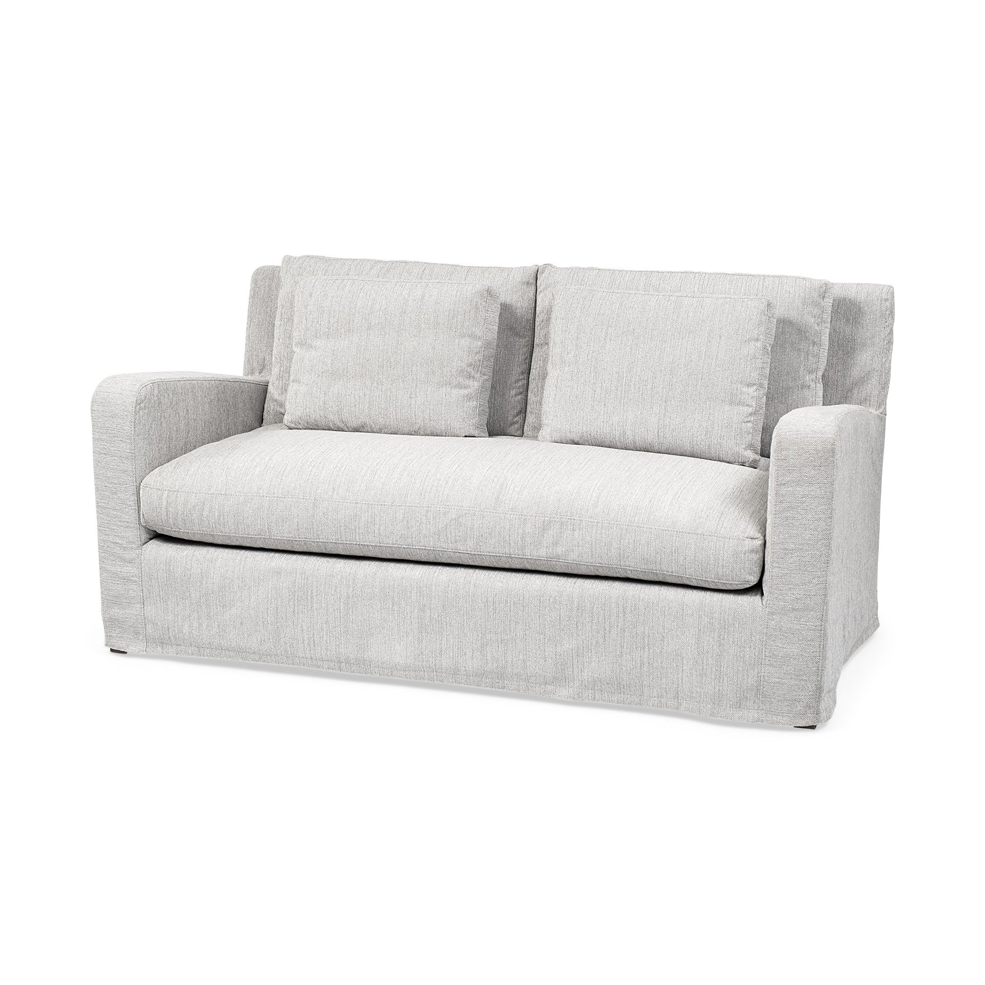 69" Gray Fabric Sofa-0
