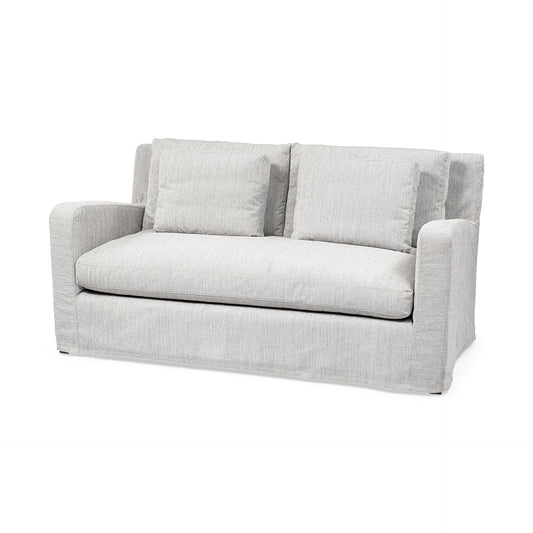69" Gray Fabric Sofa-0