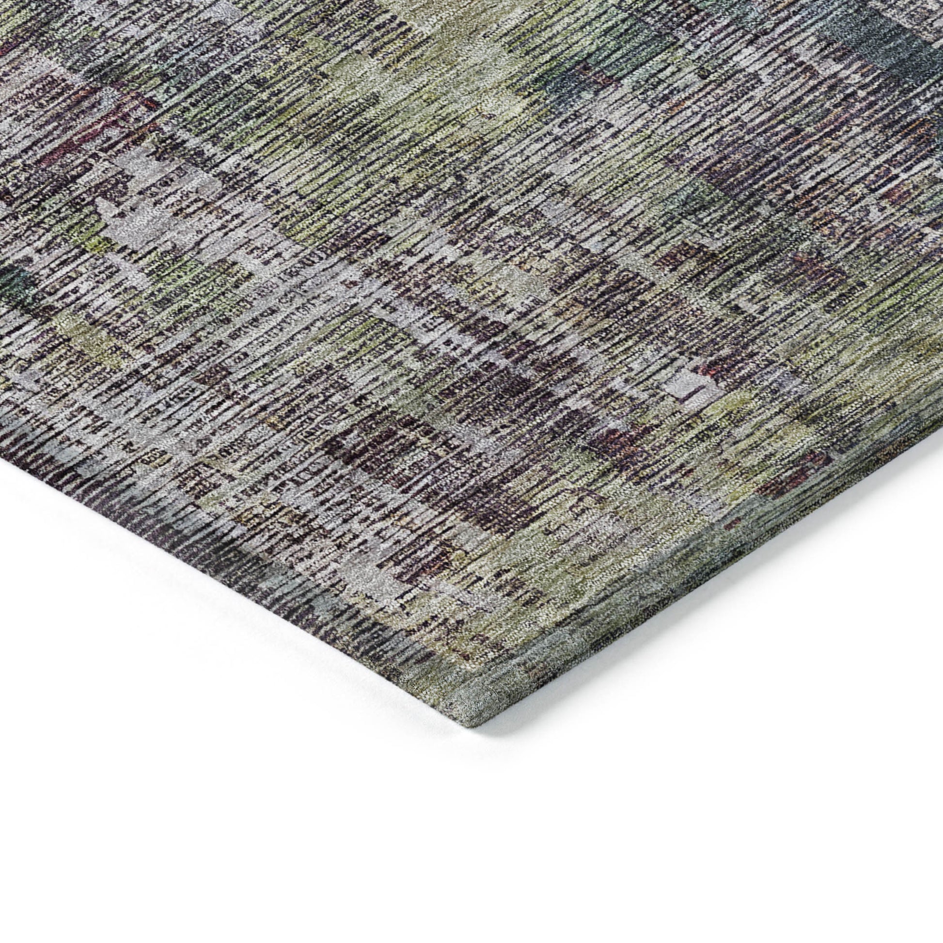 9' X 12' Pewter Abstract Washable Indoor Outdoor Area Rug-4