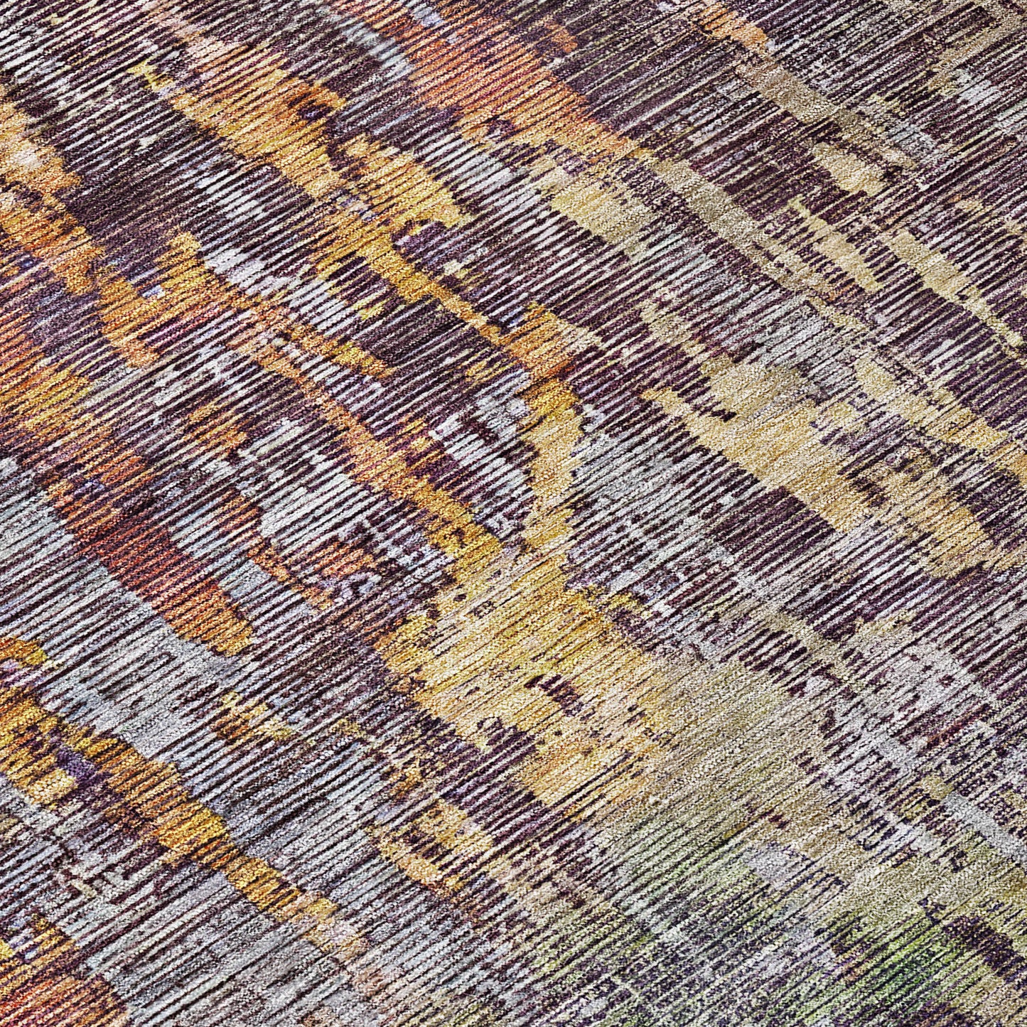 9' X 12' Pewter Abstract Washable Indoor Outdoor Area Rug-5