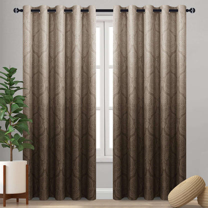 DWCN Ombre Blackout Curtains, Set of 2 Panels-7