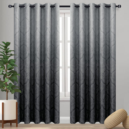 DWCN Ombre Blackout Curtains, Set of 2 Panels-5