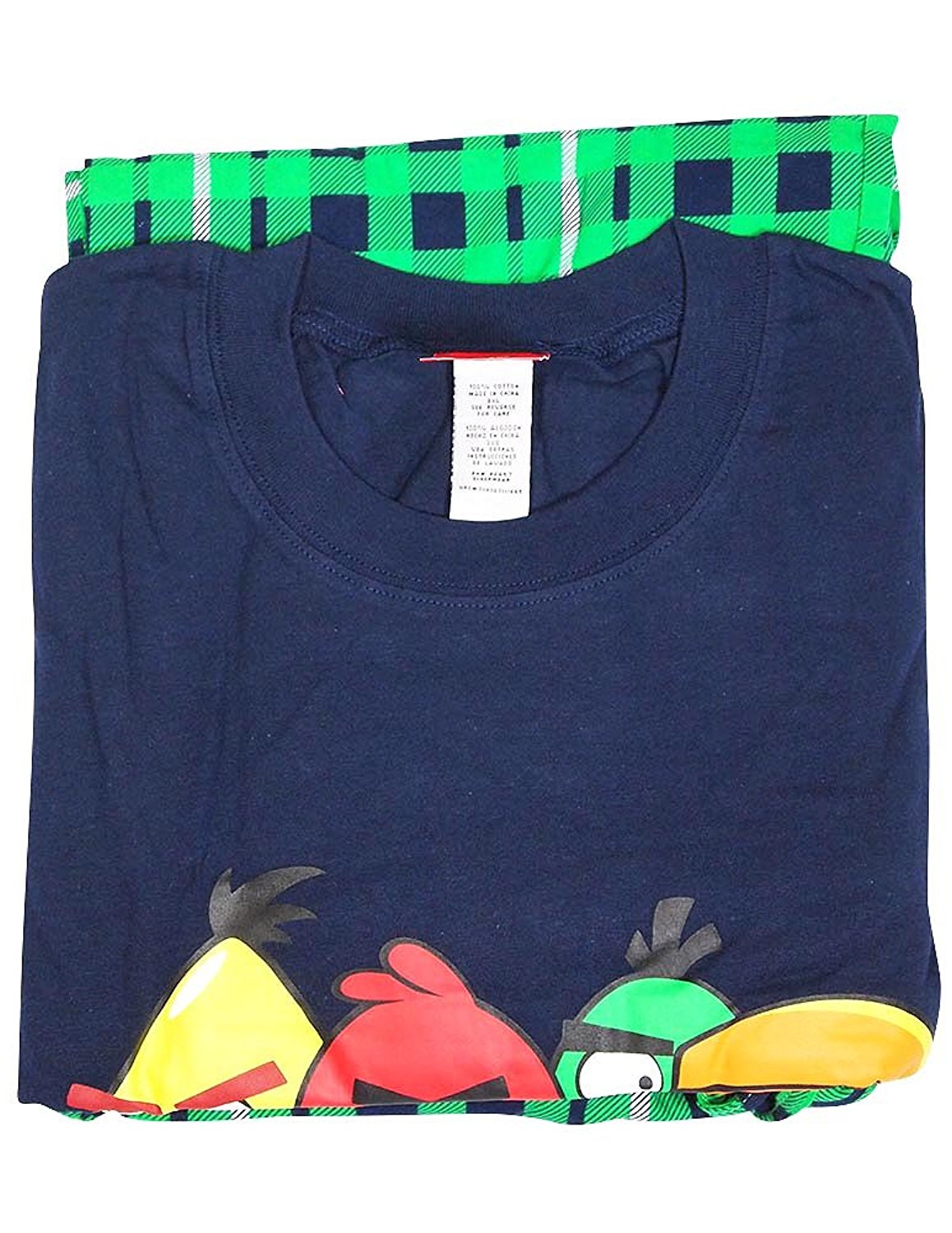Angry Birds - Mens Big Short Sleeve Angry Birds Pajamas-1