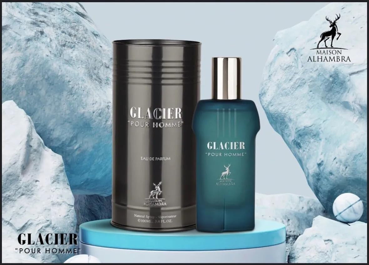 MAISON ALHAMBRA GLACIER POUR HOMME EDP 3.4 M-2