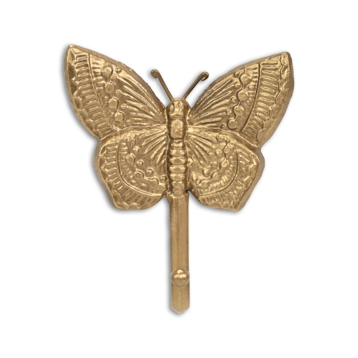 5" Gold Cast Iron Butterfly Wall Hook-1