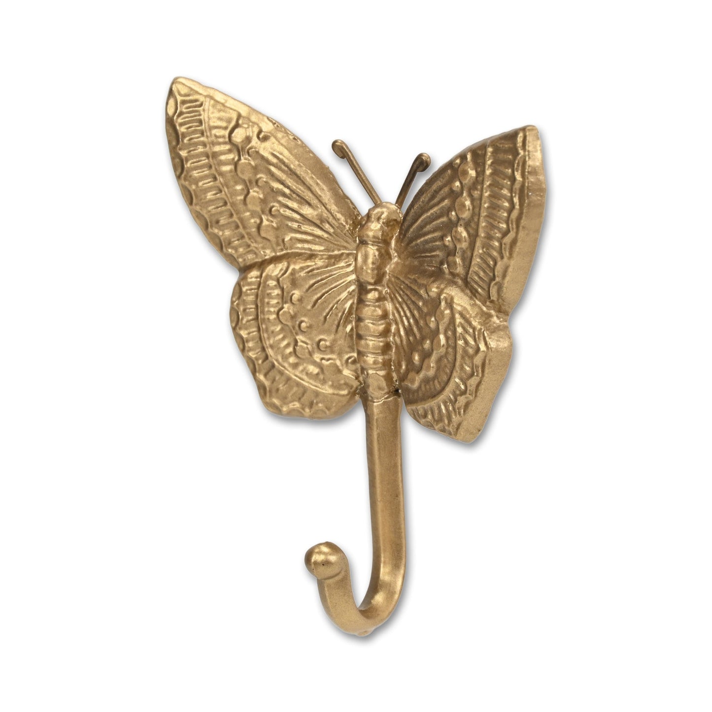 5" Gold Cast Iron Butterfly Wall Hook-4