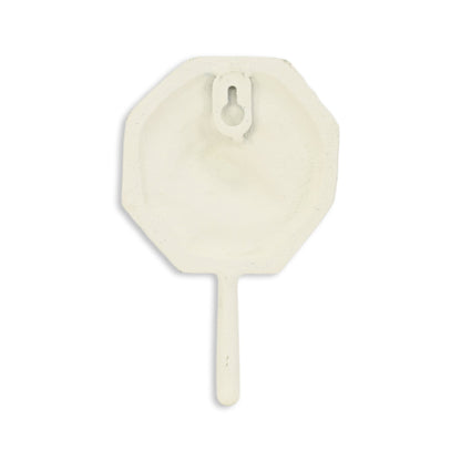 4" Blue And Cream Cast Iron Conch Shell Wall Hook-4