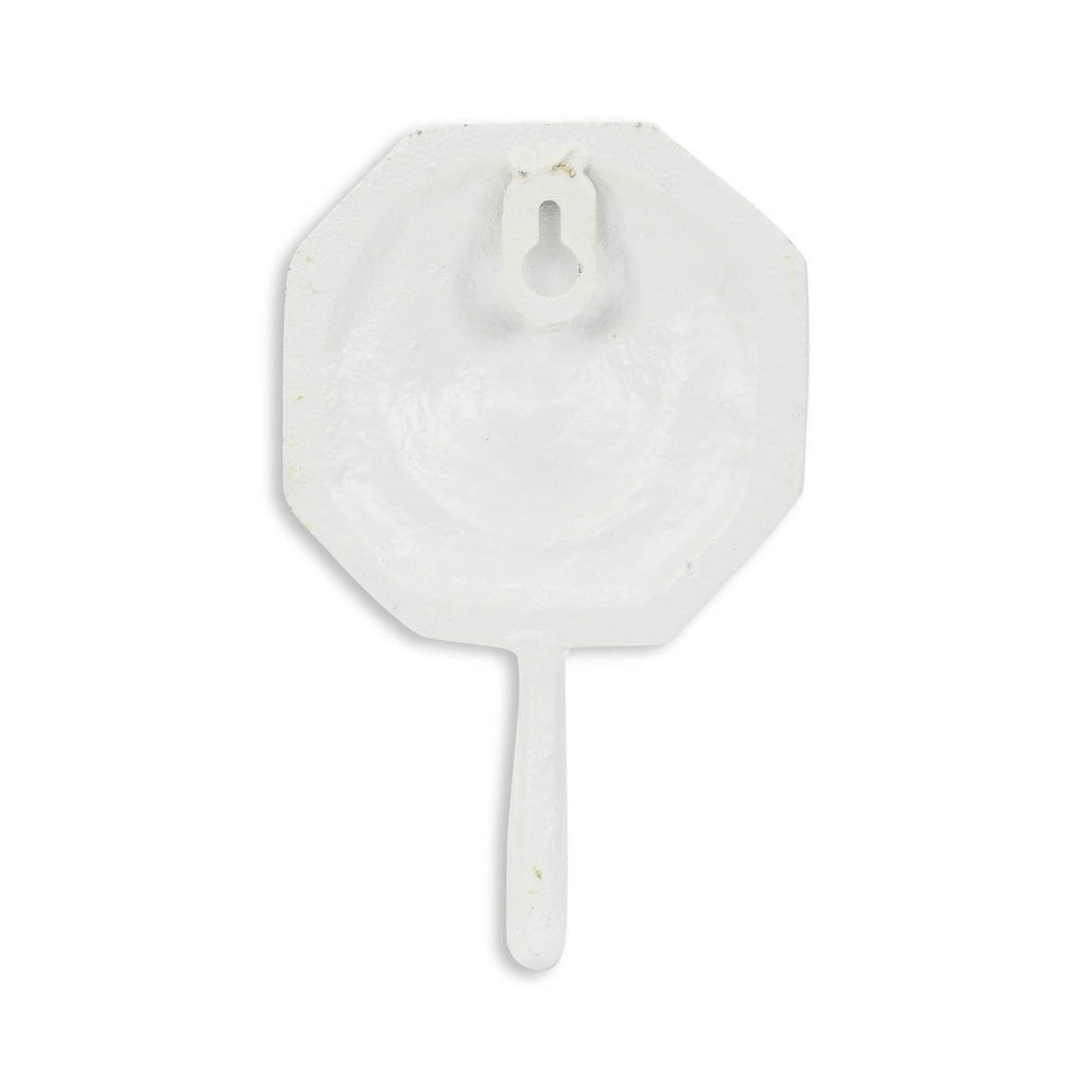 4" Cream And Pearl Cast Iron Seashell Wall Hook-4