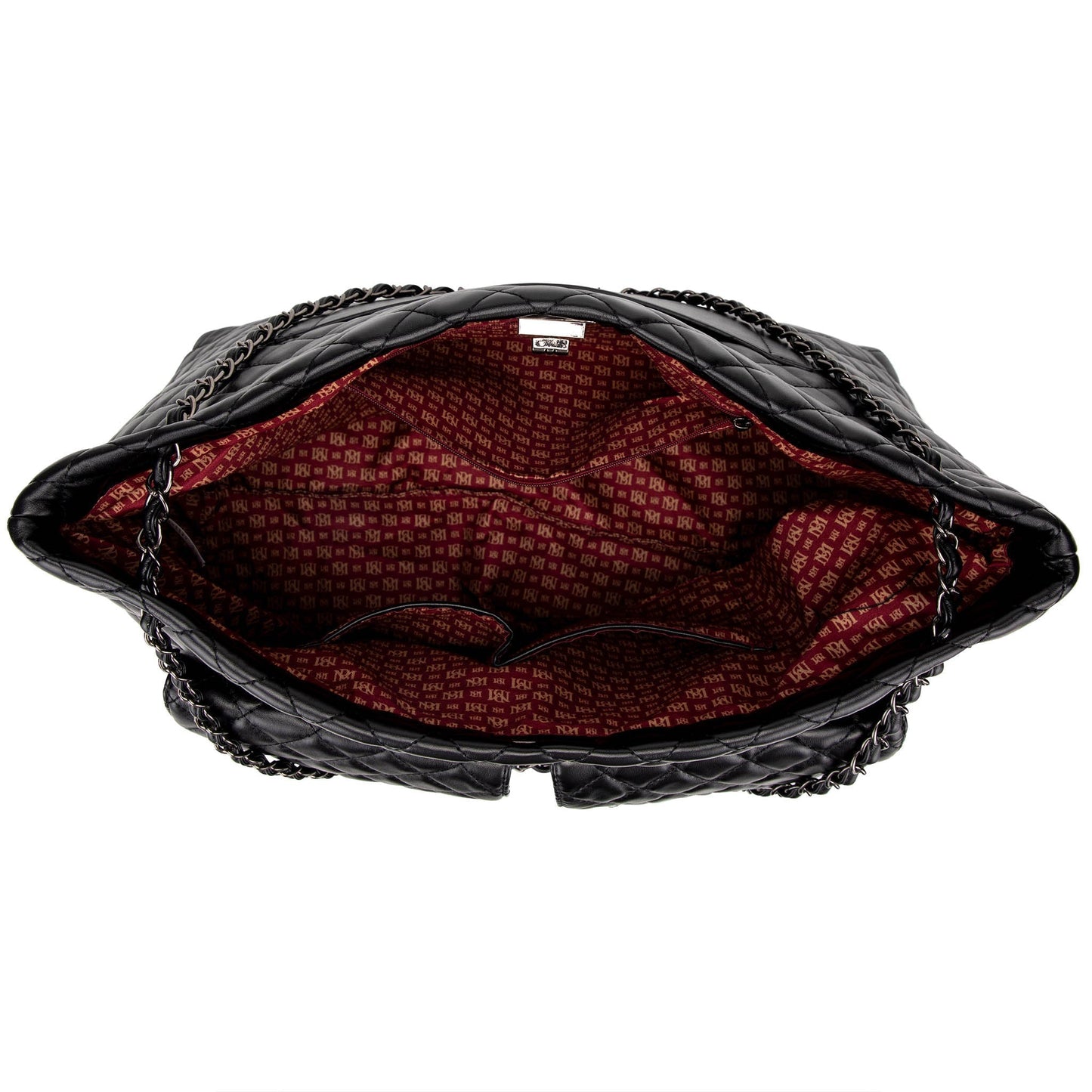 Diana XL Quilted Vegan Leather Weekender Tote Bag-2