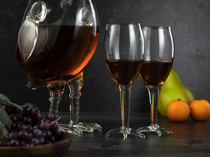 Cock - Chicken Decanter 500ml Whiskey and Wine Decanter Set with 2 Whiskey Glasses - by The Wine Savant, Rooster Glass Decanter For Whiskey, Scotch, Spirits, Wine Or Vodka For Whiskey Lovers-3